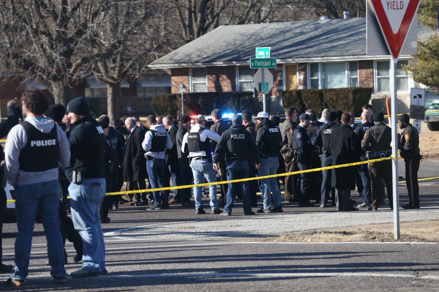 Suspects shoot two officers in Ferguson